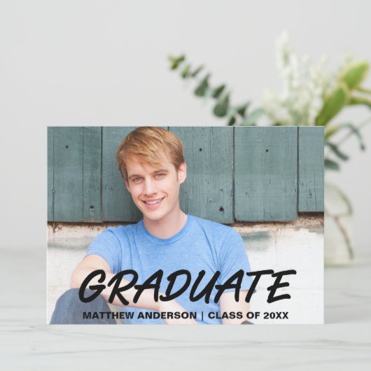 Aankondiging van moderne Afstuderen voor (Staand voorkant)