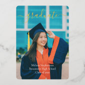 Aankondiging van moderne e-legante Afstuderen-foto (Voorkant)