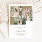 Aankondiging van moderne foto-Afstuderen