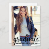 Aankondiging van moderne Trendy Afstuderen-fotokaa (Voorkant / Achterkant)