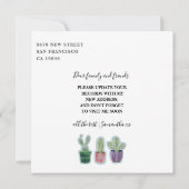 Aankondiging van Moving Home Kraft Cactus (Achterkant)