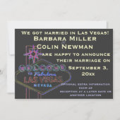 Aankondiging van ons huwelijk in Las Vegas (Voorkant)