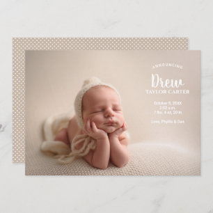 Aankondiging van onze aankondiging van de geboorte