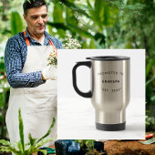 Aankondiging van opa-zwangerschap reisbeker