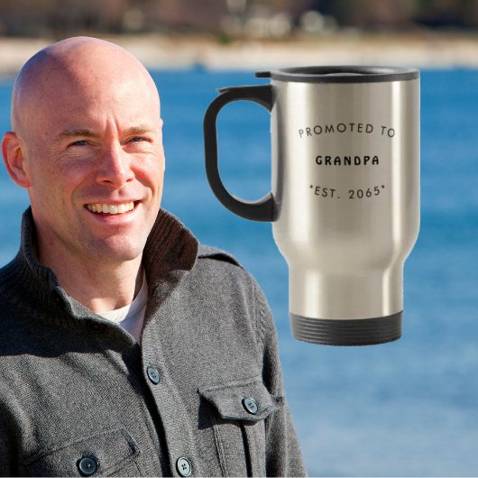Aankondiging van opa-zwangerschap reisbeker