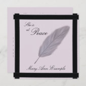  aankondiging van overlijden / overlijden (Voorkant / Achterkant)