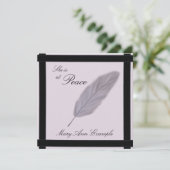  aankondiging van overlijden / overlijden (Staand voorkant)