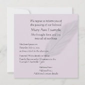  aankondiging van overlijden / overlijden (Achterkant)