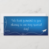 Aankondiging van papieren vliegbrochure voor insta (Achterkant)