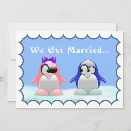 Aankondiging van Penguin Elopement (Voorkant)