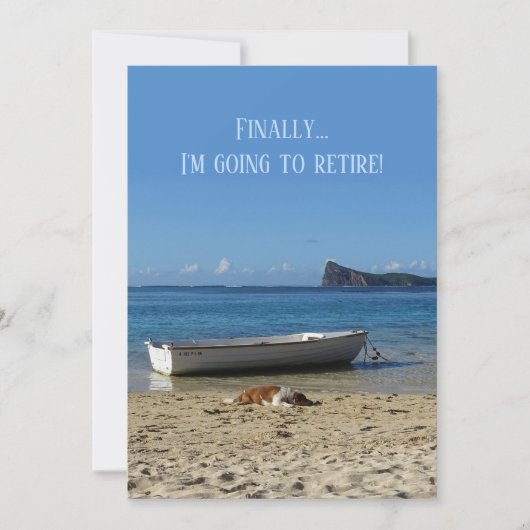 Aankondiging van pensionering (jouw tekst voor en  (Voorkant)