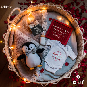Aankondiging van pinguïnliefde tijdens zwangerscha
