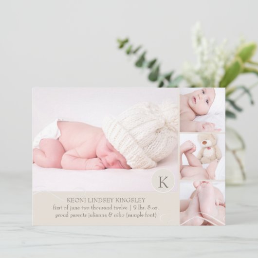 Aankondiging van PixDezines-fotosjabloon (Staand voorkant)