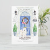 Aankondiging van Samoyed-voordeurbewegingen (Staand voorkant)