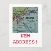 Aankondiging van San Antonio New Address (Voorkant)