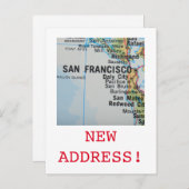 Aankondiging van San Francisco New Address (Voorkant / Achterkant)