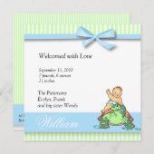 Aankondiging van schildpad Baby Birth (Voorkant / Achterkant)