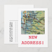 Aankondiging van Seattle New Address (Voorkant / Achterkant)