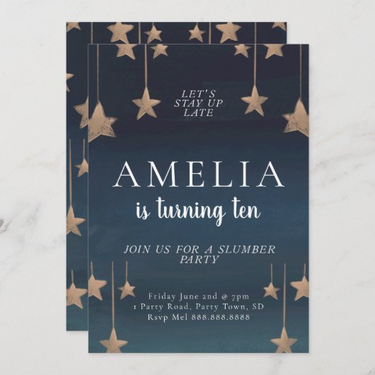 Aankondiging van slaperigheid en slaperigheid (Voorkant / Achterkant)