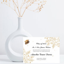 Aankondiging van Sophisticated Gold Afstuderen