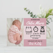 Aankondiging van Stats Baby (Staand voorkant)