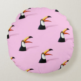 Aankondiging van Toucan: Tropical Pink Paradise Rond Kussen