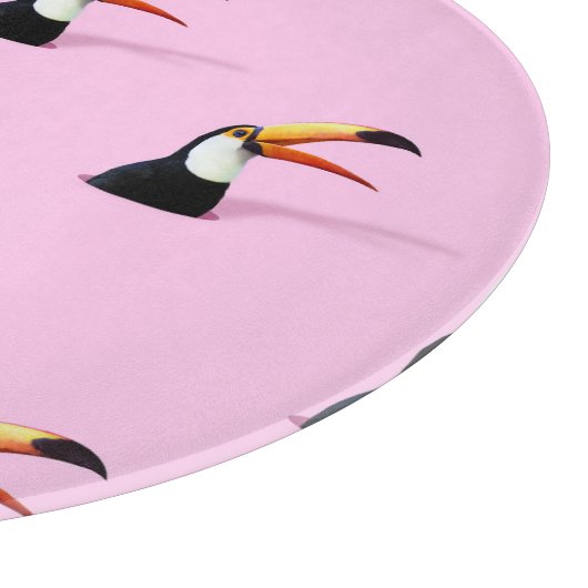 Aankondiging van Toucan: Tropical Pink Paradise Snijplank (Hoek)