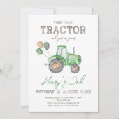 Aankondiging van tractor Birthday | Aanbesteding t (Voorkant)