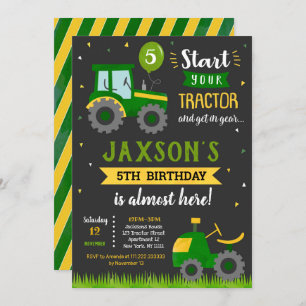 Aankondiging van trekkerij-Boerderij