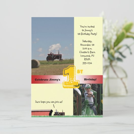 Aankondiging van trekkers: Internationale tractor (Staand voorkant)