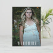 Aankondiging van Trendy Photo Afstuderen (Staand voorkant)