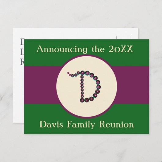 Aankondiging van uitnodiging tot gezinshereniging (Voorkant / Achterkant)