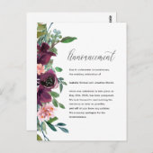 Aankondiging van uitstel van het huwelijk van Flor Briefkaart (Voorkant / Achterkant)