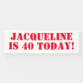 Aankondiging van verjaardag spandoek (Horizontaal)