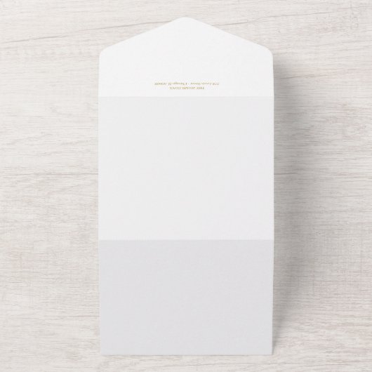 Aankondiging van verloving en sla de datum op (Buitenkant)