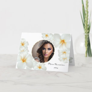 Aankondiging van Wenskaart-Plumeria-aangepast pakj