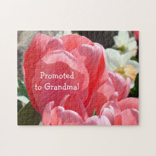 Aankondiging van zwangerschap bij grootmoeders puz legpuzzel (Horizontaal)
