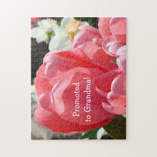 Aankondiging van zwangerschap bij grootmoeders puz legpuzzel (Verticaal)