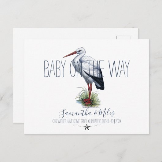 Aankondiging van zwangerschap in de winkel (Voorkant / Achterkant)