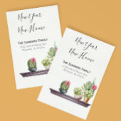 Aankondiging verhuizing Wij zijn verhuisd Nieuwjaa