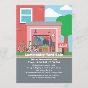 Aankondiging verkoop Garage