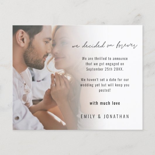 Aankondiging Verloving budgetfotoscript (Voorkant)