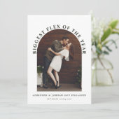 Aankondiging Verloving moderne Arch Photo (Staand voorkant)