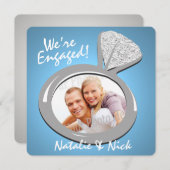 Aankondiging verloving Ring Foto (Voorkant / Achterkant)