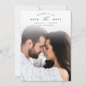 Aankondiging | Verticale foto slaat de datum op (Voorkant)