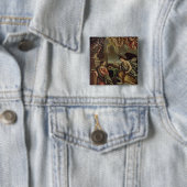 Aankondiging Vierkante Button 5,1 Cm (In situ)