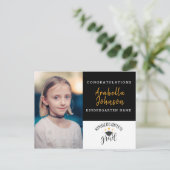 Aankondiging voor Afstuderen fotoKindergarten Briefkaart (Staand voorkant)