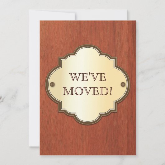 Aankondiging voor beweging deur Plaque (Voorkant)