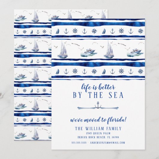 Aankondiging voor het verplaatsen van schepen (Voorkant / Achterkant)