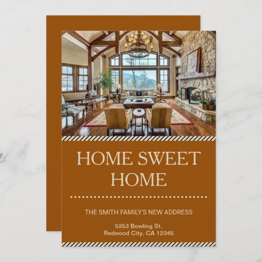 Aankondiging voor Home-verplaatsing thuis (Voorkant / Achterkant)